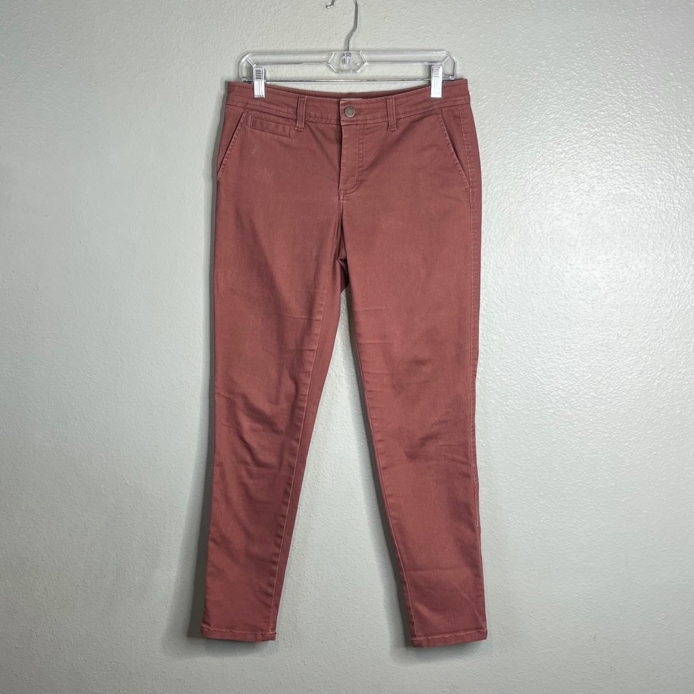 Market & Spruce Pants Sz 6 Skinny Chino Stretch Mid Rise Trousers Casual